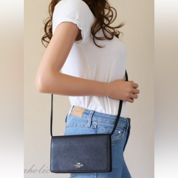Coach Bags Coach Leather Foldover Crossbody Clutch Poshmark